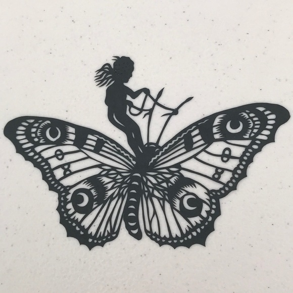 🔥ON SALE🔥Butterfly Boy & Girl 🔥SET💖Handmade PaperCut Silhouette 🔥 - Picture 3 of 5